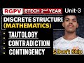 Tautology, Contradiction and Contingency With Truth Table | Discrete Mathematics | 3rd Sem Special📝
