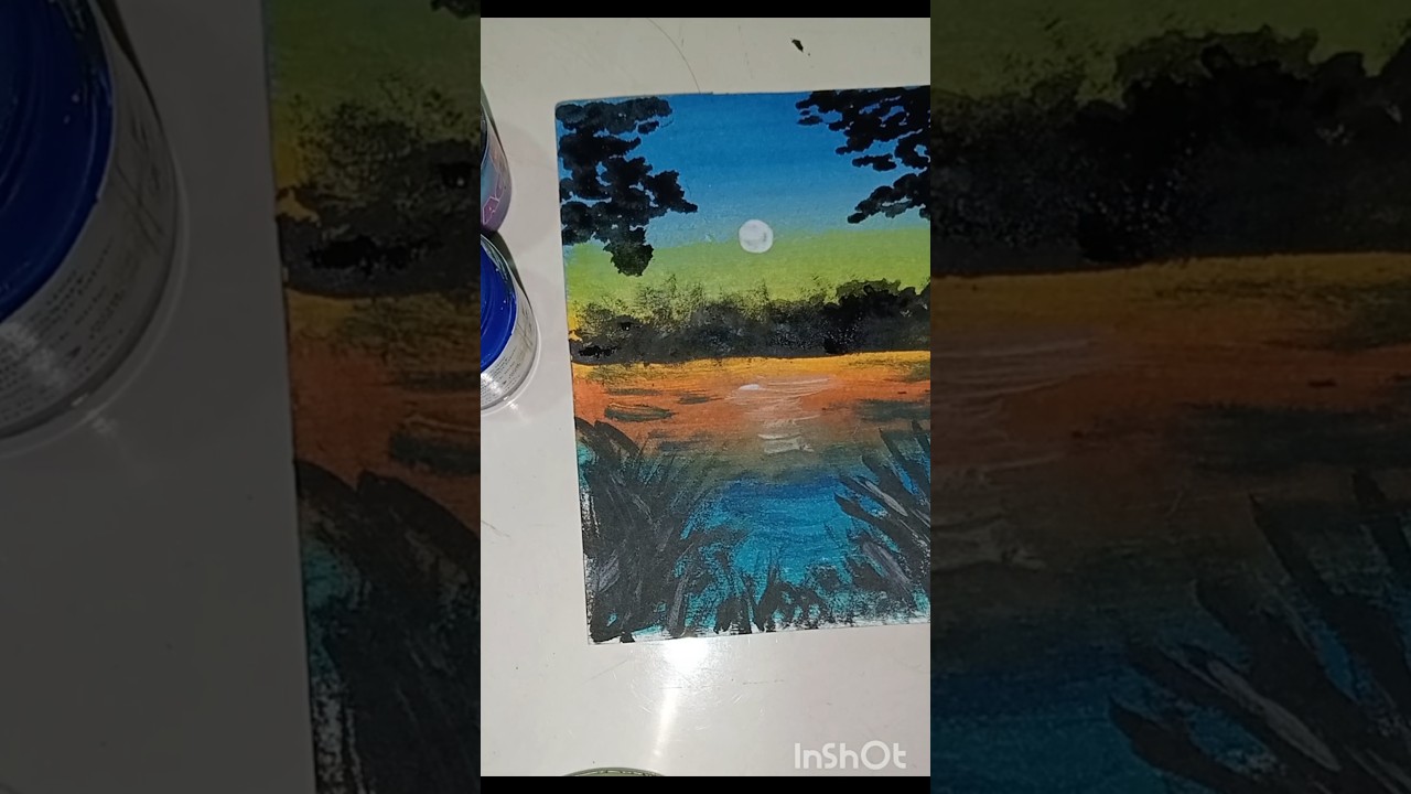 essay way to drawing lakeside drawing 🫰