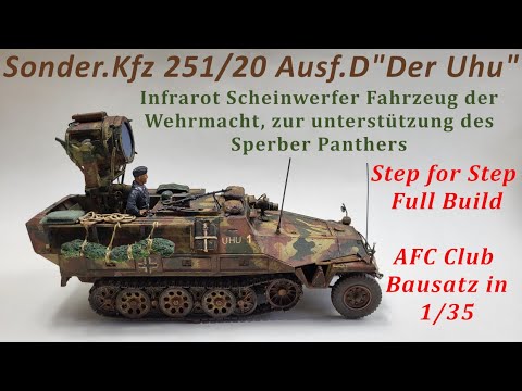Sd.kfz 251/20 Autoblindo  Uhu  WW2 Wehrmacht Modello WW2 1