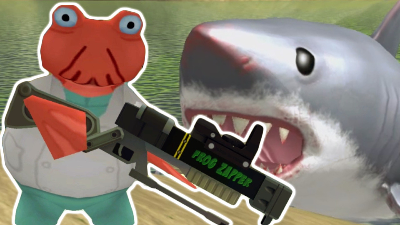 Megalodon Vs Dr Zoidfrog The Amazing Frog Gameplay How To Kill Megalodon Youtube - 2 player megalodon shark attack in roblox youtube