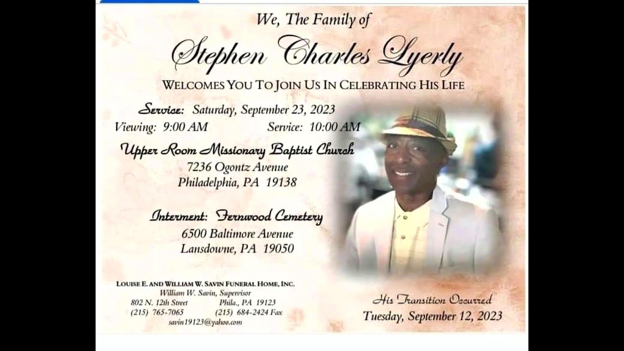 Celebration of Life : Stephen Charles Lyerly