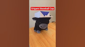 Easy Origami Baseball Cap | Paper Hat Set by Step| PaperCraft Baseball | Brewers vs Cubs