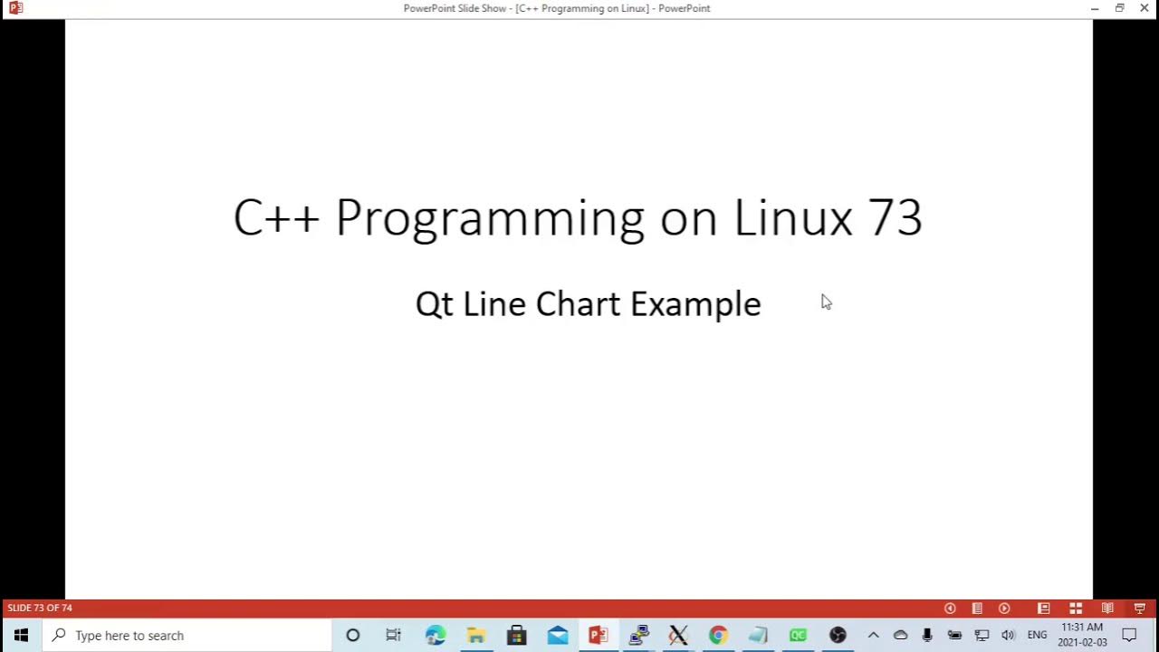 C++ Programming on Linux - Qt Line Chart Example - YouTube