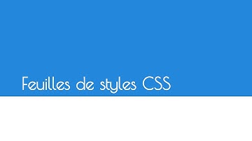 Tutoriel HTML - Ajouter des feuilles de styles CSS