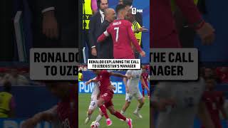 This moment between Ronaldo and Fabio Cannavaro after Uzbekistan's goal is disallowed