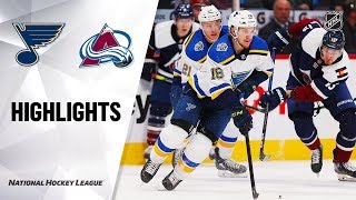 NHL Highlights | Blues @ Avalanche 1/2/20