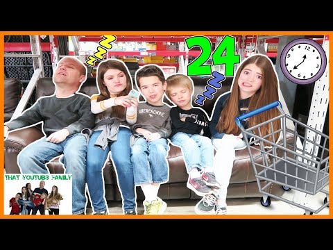 24 HOUR OVERNIGHT SAMS CLUB CHALLENGE 🛒/ That YouTub3 Family