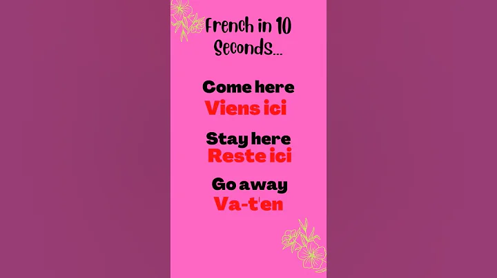 French phrases for beginners, come here #frenchlanguage #anglaisfacile #english #french #shorts