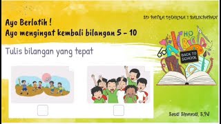 Pembelajaran Matematika Kelas 1 Tema 2 Subtema 1