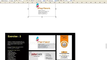 How to make visiting card or business card in CorelDraw - Tamil
