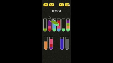 Water Sort Puzzle - level 58 walkthrough