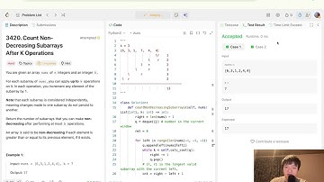 3420. Count Non-Decreasing Subarrays After K Operations (LeetCode Hard Explained)