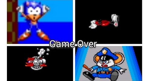 Master System / Game Gear Video Game Deaths & Game Over Screens