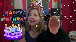 Online preschool birthday celebration at Creative Kids Virtual Preschool with Denise & Ollie!