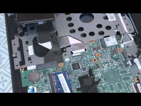 Open/Disassembling The Lenovo Flex 2 15 Laptop - Disassemble Tutorial - Replace Hard Disk