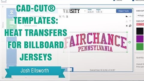 CAD-CUT® Templates: Heat Transfers for Billboard Jerseys