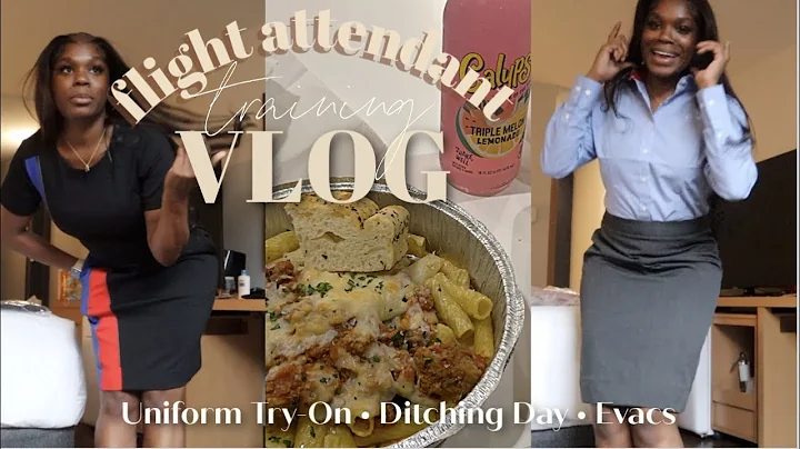 Flight Attendant Training WEEK 3 l Uniforms are In, Emergency Evacs, Ditching Day