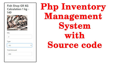 Php inventory management system with source code