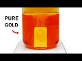 Dissolving a pure gold bar in acid