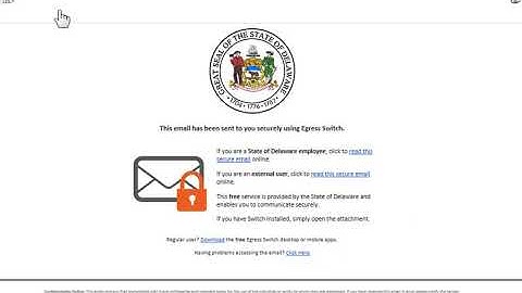 Secure EMail: Step 3 - Opening A Secure Email Message