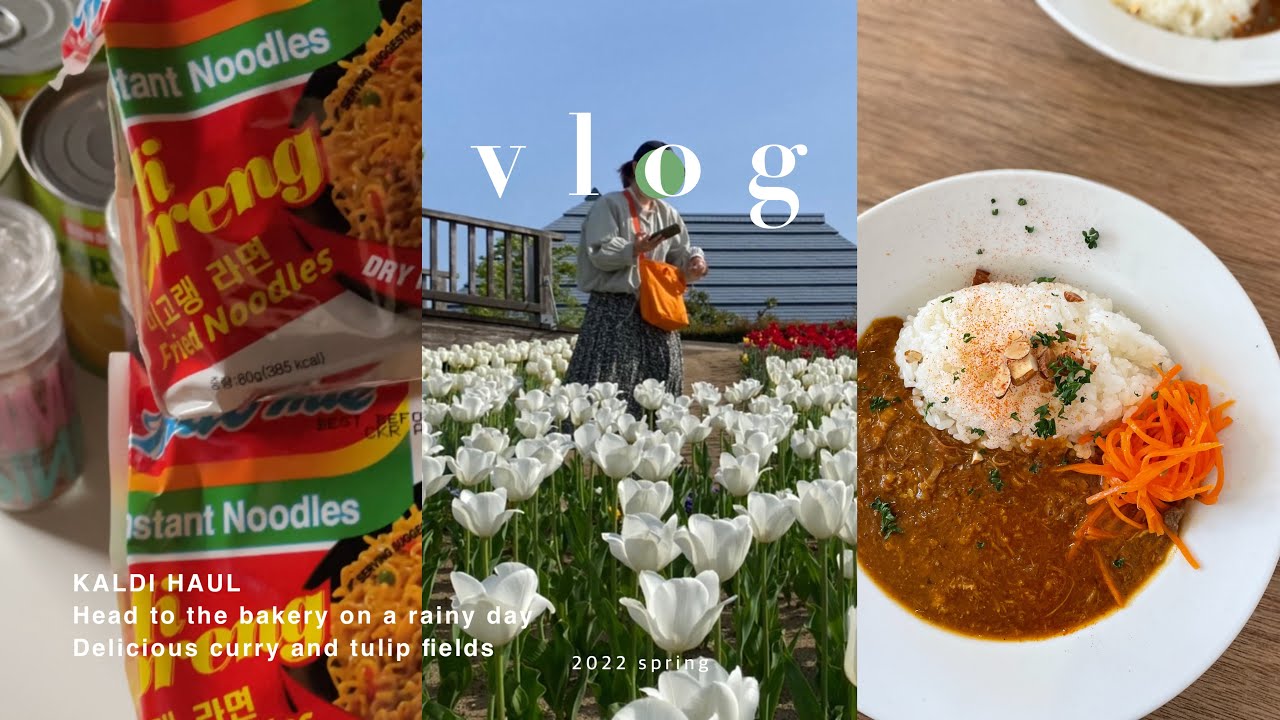 Vlog 雨にも負けずパン屋さんへ向かう Kaldi購入品 おいしいカレーとチューリップ畑へ行った日のこと Youtube Vlog 雨にも負けずパン屋さんへ向かう Kaldi購入品 おいしいカレーとチューリップ畑へ行った日のこと Youtube