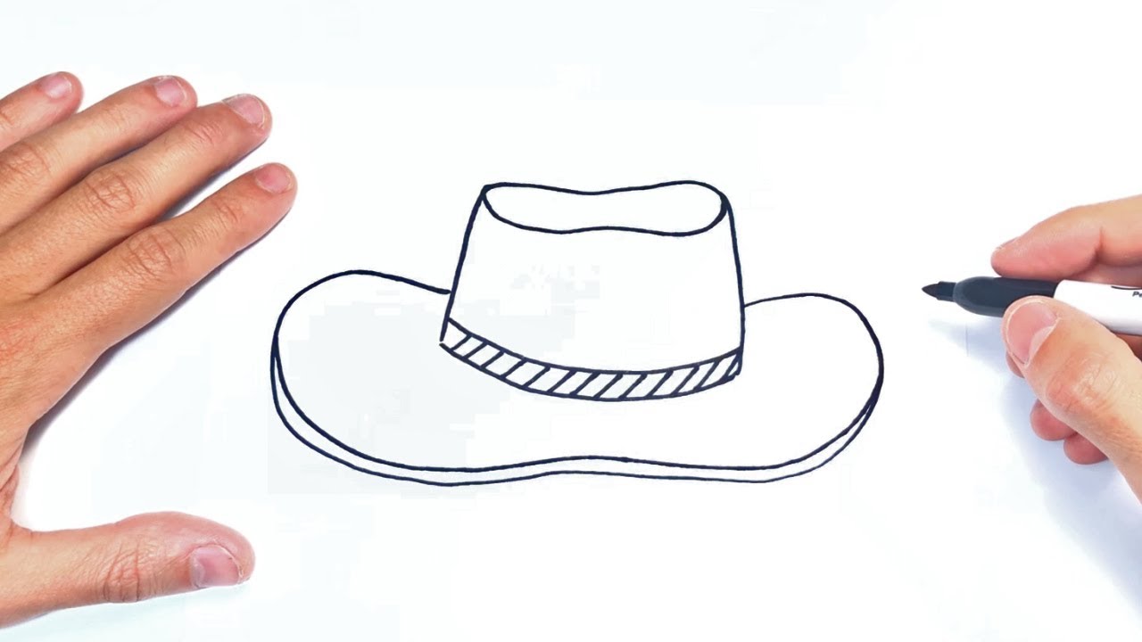 Ilustración con diferentes tipos de sombreros para hombres