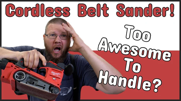 Milwaukee M18 Belt Sander - Will This Change The Way You Sand? Watch And Find Out Or STAY A LAYMAN!