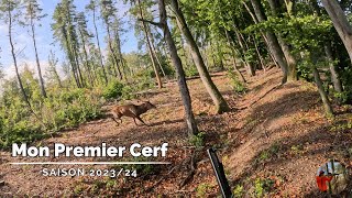 Chasse aux Grand Gibier : Mon premier cerf ! (compilation saison 2023/24)
