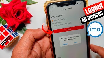 How to Logout imo From all Devices in Android & iPhone