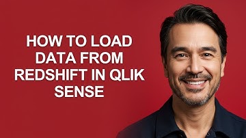 How to Load Data From Redshift In Qlik Sense - KevinHowTo