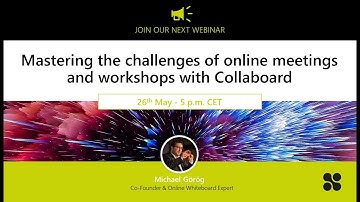 Mastering The Challenges of Online Meetings and Workshops with Collaboard