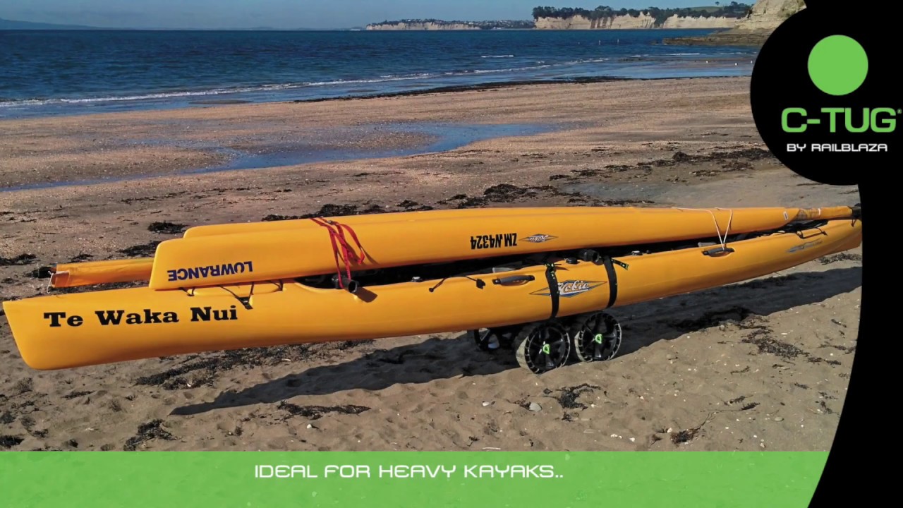 C Tug Kayak Trolley Double Up Bar YouTube