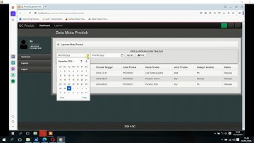 Web App Quality Control Product | PHP Native