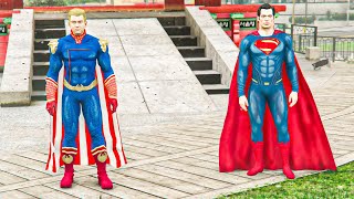 Homelander Vs Superman 💥 Ultimate The Boys Vs Dc Battle Gta 5 Mods