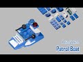 LEGO Brick Series Police Vehicle - Patrol Boat #bricks #lego  #legotutorial #legoidea #satisfying