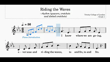 Riding The Waves | Trinity Grade 1 Vocal Exercise | Sing-Along