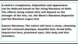 cancer ascendant rising in cancer Navamsa