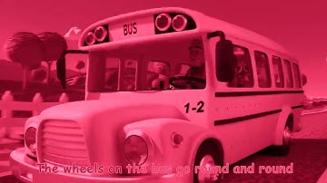 Wheels On The Bus No119 | COCOMELON! FAST RANDOM REPEATER OVERLAY! |Mash Up Video & Sound FX INVERT2