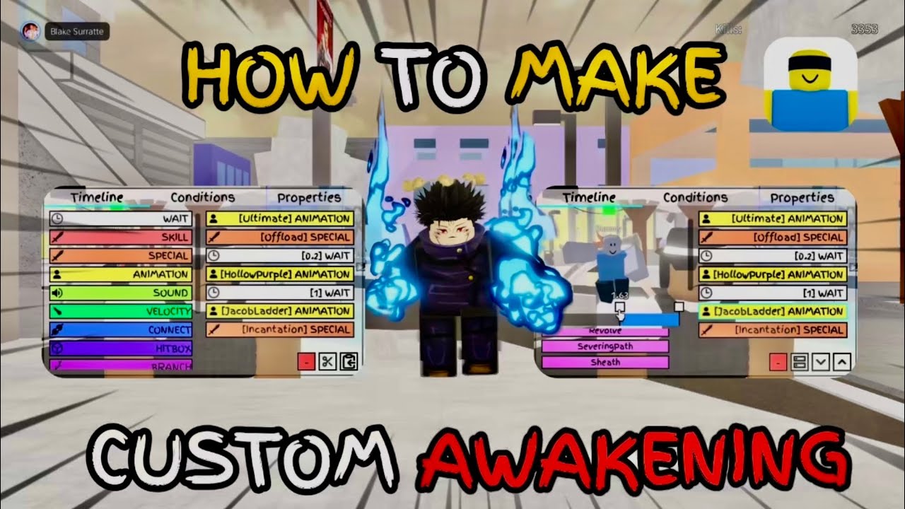 КАК СОЗДАВАТЬ ИНДИВИДУАЛЬНЫЕ ПРОБУЖДЕНИЯ С ПОМОЩЬЮ РАЗВИТИЯ НАВЫКОВ В JUJUTSU SHENANIGANS (JJS)