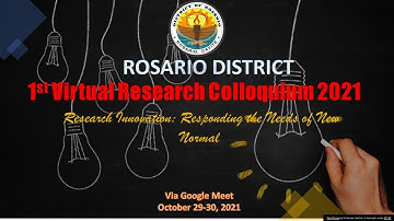 1st Virtual Research Colloquium 2021