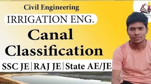 canal classification based on discharge and soil