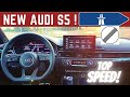 🏁 2020 Audi S5  POV TOP SPEED on the AUTOBAHN! 700 Nm diesel!