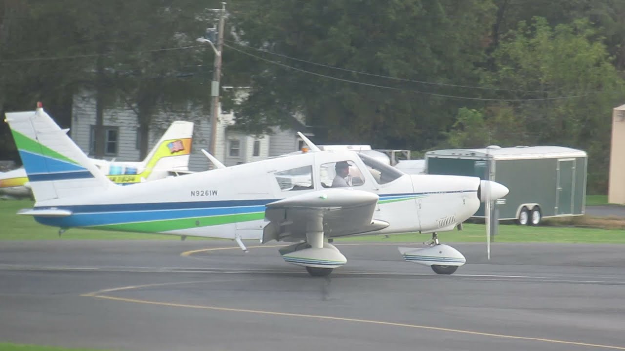 Piper PA28235 Pathfinder & Cessna 305A Bird Dog Take Off at Central