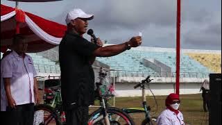 SEMARAK HUT KE 18 KABUPATEN DHARMASRAYA .SENAM MASSAL BERSAMA KORMI DHARMASRAYA