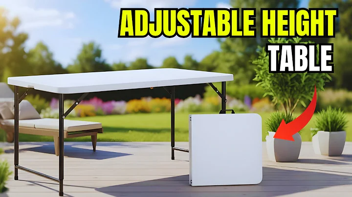 4ft Folding Table Review | Adjustable Height, Portable & Sturdy Table for Indoor & Outdoor Use