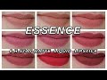 ESSENCE 8H STAY MATTE LIQUID LIPSTICKS // Review, lip swatches of all shades & wear test