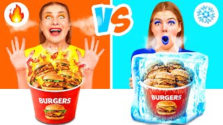 ホットVSコールド対決 | 面白い食べ物チャレンジ DaZaZa Challenge