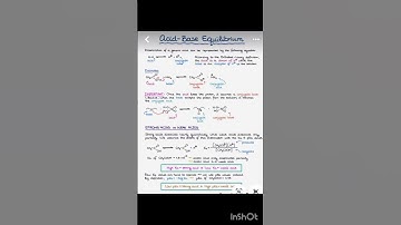 Acid-Base equilibrium 📚
