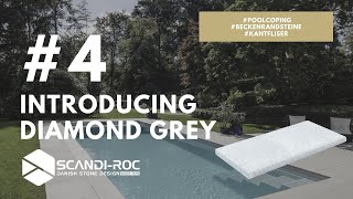 Scandiroc L L Diamond Grey Granite Pool Coping