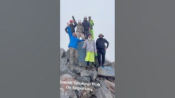 On Top of Tattakooti Peak  On August 2024 #peak #trekking #explore #mountains #climbing #suranvalley